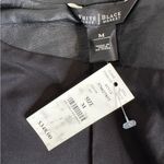 White House | Black Market NWT WHBM Leather Peplum Jacket Black Size M Photo 7