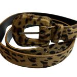 Light Brown Cheetah Print Belt 41.5” Animal Print Fashion Statement Accessory Photo 0