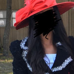 Women’s homecoming suit Dress hat Red Photo 0