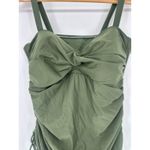 Lands' End LAND' END Women's Green Ruched Side One Piece Swim Swimsuit Size 14 Padded USA Photo 1