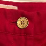 Michael Kors  Sz 10 Red Cotton Stretch Chino Zipper Pockets Taper Dress Pants Photo 2