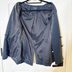 J.Crew J.‎ Crew 365 Crepe French Girl Collarless Navy Double Breasted Blazer Size 2 Photo 4