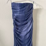 ZARA  Strapless Tulle Tie-Dye Print Dress Photo 3