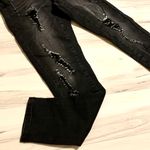 Boutique Black wash distressed jean overalls Photo 3
