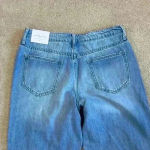 New with tags Jelly jeans high rise distressed mom jeans in size 11 Blue Photo 2