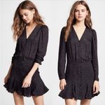 Veronica Beard  Riggins Silk Dress in Black Multi Sz 0 Photo 1