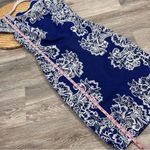 Tadashi Shoji  blue and white lace sheath dress‎ women’s size S Photo 6