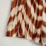 Banana Republic  Orange & Cream Tie Dye Dressy Shorts Womens 10 Pleated Belted Photo 2