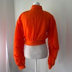 Trapstar Bright Orange Full Zip Cropped Bomber Jacket Photo 3