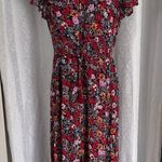 Knox Rose Red Floral Midi Dress Sz: M Photo 0