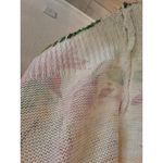 Luisa Ricci Size S Floral Open Front Knit Lightweight Tropical Italy Cardigan Red Size M Photo 4