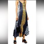 Topshop  Patchwork Floral Satin Godet Slip Maxi Dress Size 4 Photo 5