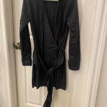 Revolve Monrow Dress  Long Sleeve Black V- Neck Medium Photo 2