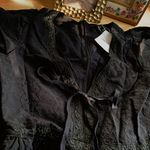 Forever 21 Black Eyelet Puff Sleeve Mini Dress Photo 6