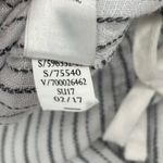 Athleta Bali Pants SZ 6 100% Linen White Stripe Drawstring Pull On Crop Cropped Photo 13