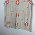 Lucky Brand NWT  Western Aztec Embroidered Top Sz Medium Sleeveless Tank Photo 8