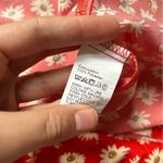 SheIn 🦋 Red Yellow Adjustable Tie Straps V-Neck Sunflower Floral Mini Dress Photo 3