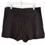 Spiritual Gangster NWT Shortie Black Ribbed Knit Shorts Women’s Size Large Photo 4