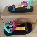 Steve Madden  Women's Henley Ankle Strap‎ Flatform Sandals Multi NEW Size 7 Photo 0