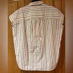 Madewell  Slightly Oversized Cotton Central Shirt in Sadie‎ Stripe Multistripe XS Photo 11