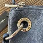 French Connection  Lara Pebble Vegan Leathee Double pouch Wristlet NWT Photo 2