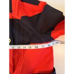 Tommy Hilfiger  Red Navy Stripe Double Breasted Trench Coat Jacket Size S P Photo 8