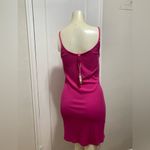 SKIMS Size XL Ribbed Hot Pink Soft Lounge Slip Mini Dress Rib NWT Photo 2