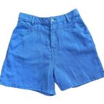 Mango MNG blue high rise 4” inseam lyocell linen blend shorts sz 4 NWT Photo 0