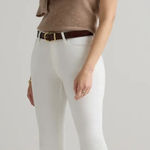 Quince  Luna Stretch Flare Jeans Cloud White Size 29‎ Photo 0