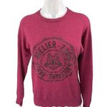 Zadig & Voltaire  100% Wool Red Studded Beaded Long Sleeve Sweater Shirt Top S Photo 0