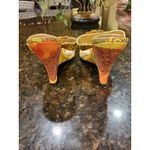 Monzo & Franco Flower Heels Slides Sandals Shoes 9M Size 9 Photo 2