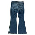 L'Agence L’Agence Denim Womens Size 32 Authentique Blue Tuxedo Striped Solana Flare Jeans Photo 3