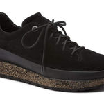 Birkenstock Honnef Low Black Suede Leather Sneakers Size 38 US 7 Photo 0