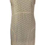 Johnny Was Vintage 90s Embroidered Overlay Maxi Dress Semi Sheer Women's Large Photo 0