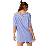 NWOT WE THE FREE X Care Free People All I Need Tee Lilac Linen Blend Photo 2