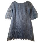 Calvin Klein  Blue Lace Sparkle Cocktail Dress - Size P Photo 11