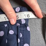 J.Crew Polka Dot Pajama Pants Womens Small Navy White Green Trim Lounge Sleep Photo 7