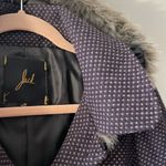 Jack by BB Dakota Jack Steve Madden Faux Fur Tweed Hooded Pea Coat Medium Photo 3