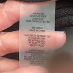 Sioni Feather Trim Ribbed Knit Top Sz M Black Size M Photo 4