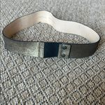 Comptoir Des Cotonniers Cuir Leather Belt Made In France Gold Size 2 Photo 3