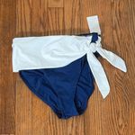 Ralph Lauren Polo Color-Blocked High-Waisted Bikini Bottom Blue White size 2 NWT Photo 1