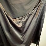 Princess Polly  NWT Black Satin Kendra Mini Dress - size 12 Photo 5