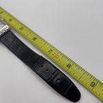 Coldwater Creek Working Watch Black Band / Silver Tone MSRP $59 Croc N Scroll Photo 4