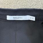 Bailey 44 Black Sleeveless Faux Leather Hem Shift Dress – XS Made in USA Photo 5