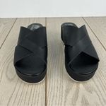Sorel Women's Cameron Flatform Mule Sandals US9.5 Black & Sea Salt $125 Photo 1