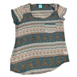 H.I.P. happening In the present Floral Med Sheer Blouse size medium Photo 3