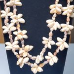 Hilo Hatties Necklace Seashell Cluster Bead 17" Vtg Bohemian Hawaiian Photo 2