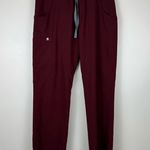 FIGS  Kade Cargo Scrub Pants Size Medium Petite Style T21004P PO 1450 Burgundy Photo 0