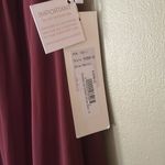 NWT REVELRY Lily Chiffon Bridesmaid Dress in Merlot Size 12 Red Photo 2