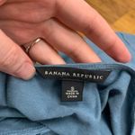 Banana Republic  Womens Top Blue Cap Sleeve Ruffle V Neck Blouse Size Small VNeck Photo 3